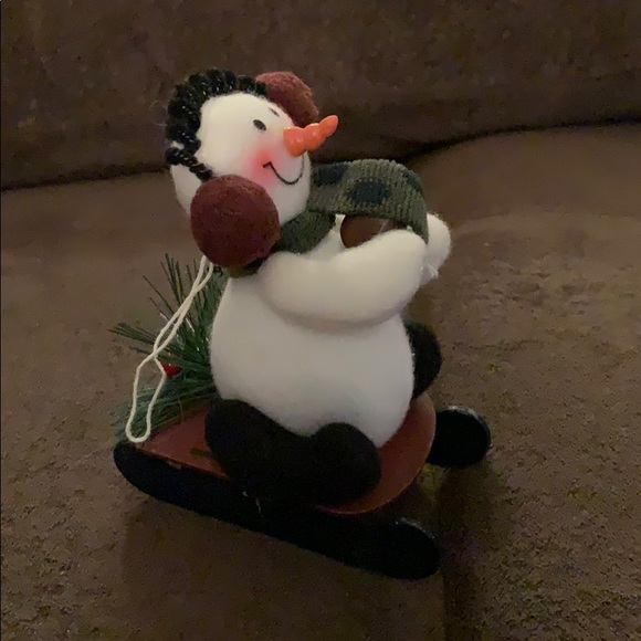 Other - Sledding Snowman Ornament